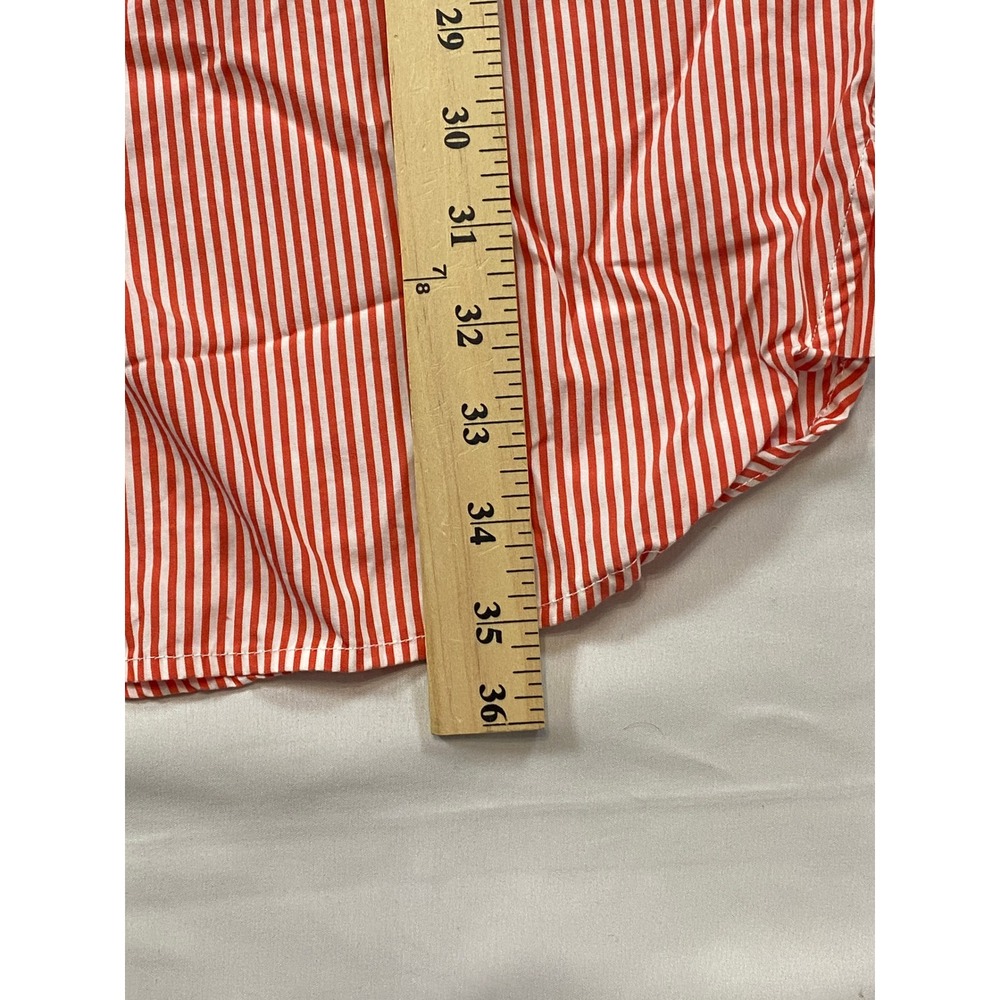 J.McLaughlin Womens Red White Striped Button Front Midi Shirt Dress Small - Picture 6 of 12